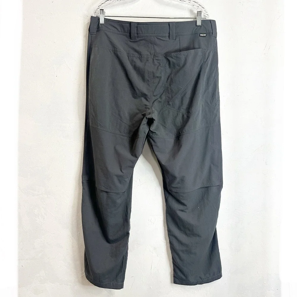 REI Co-op Savanna Trails Pants Mens 38W x 34L Gray Nylon Hiking Fishing Outdoor